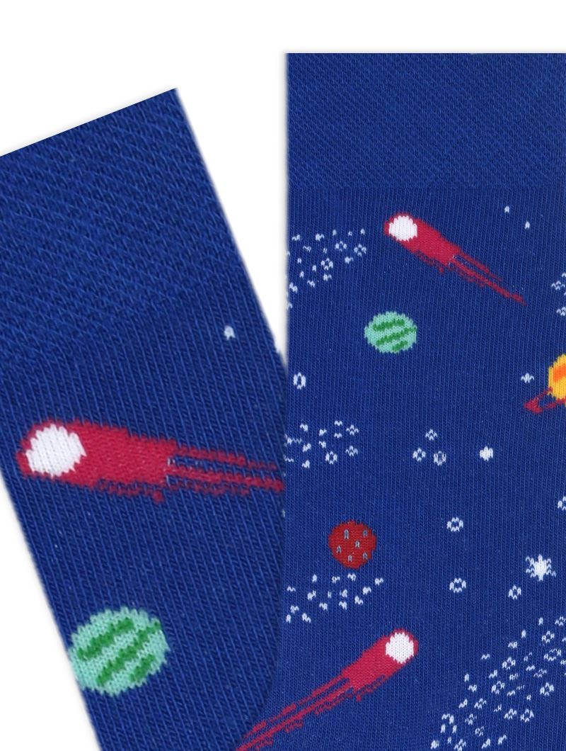 BROSS METEORITE PATTERNED TEENAGE+MENS SOCKS ASORTY