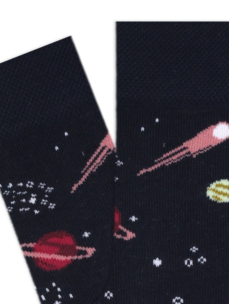 BROSS METEORITE PATTERNED TEENAGE+MENS SOCKS ASORTY