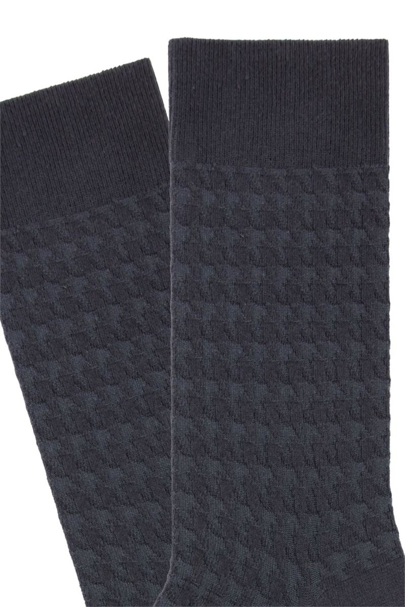 BROSS HOUNDSTOOTH PATTERNED MEN S SOCKS ASORTY