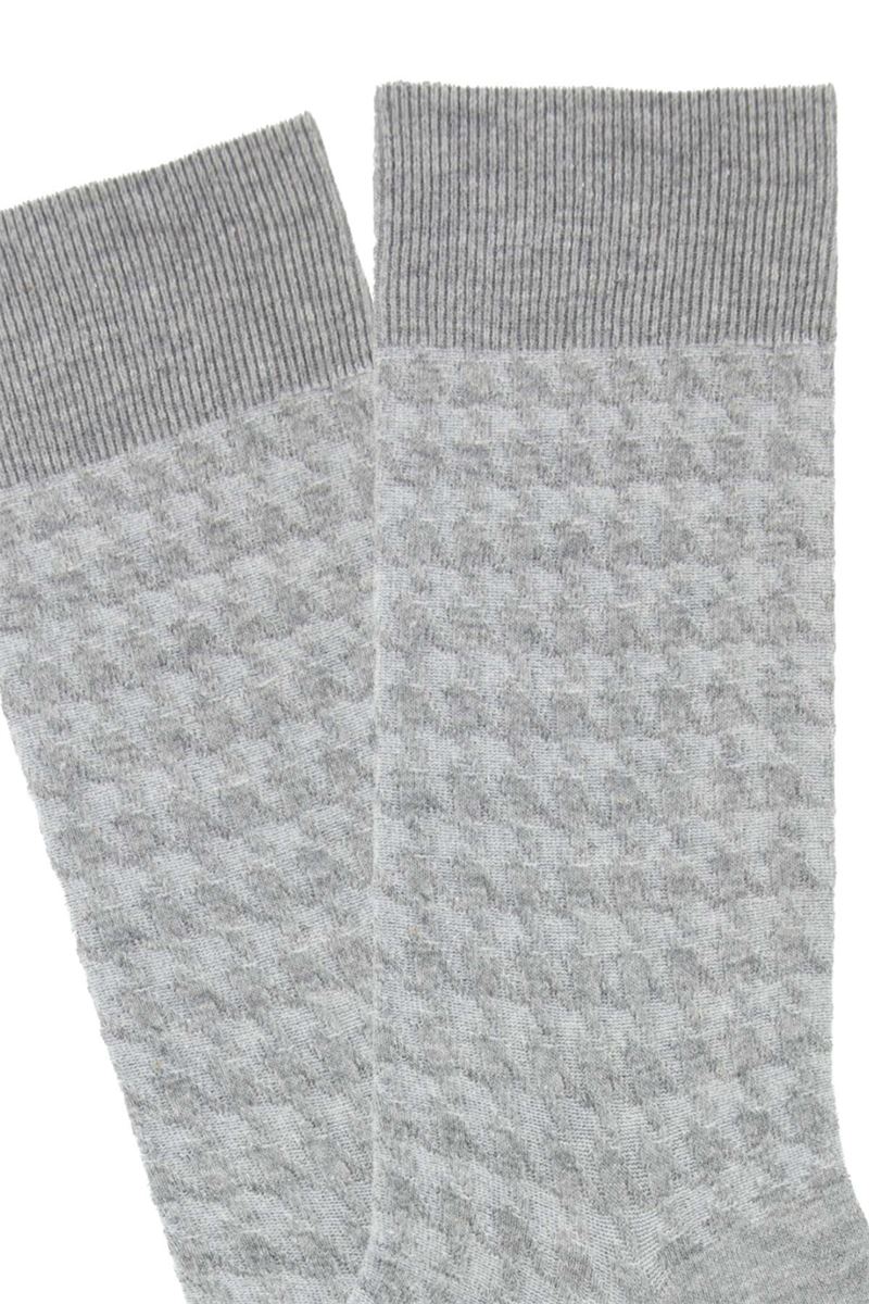 BROSS HOUNDSTOOTH PATTERNED MEN S SOCKS ASORTY