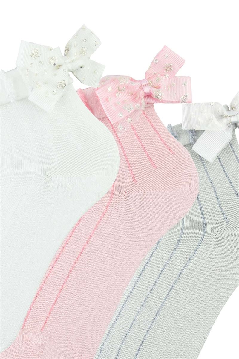 BROSS CRINKLE GIRL SHORT ANKLE SOCKS ASORTY