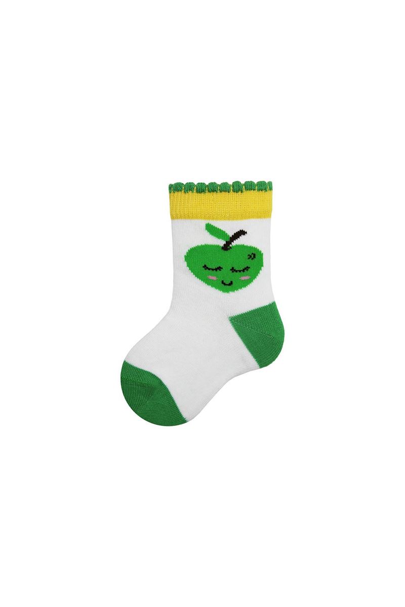 BROSS FRUIT PATTERNED BABY GIRLS SOCKS ASORTY