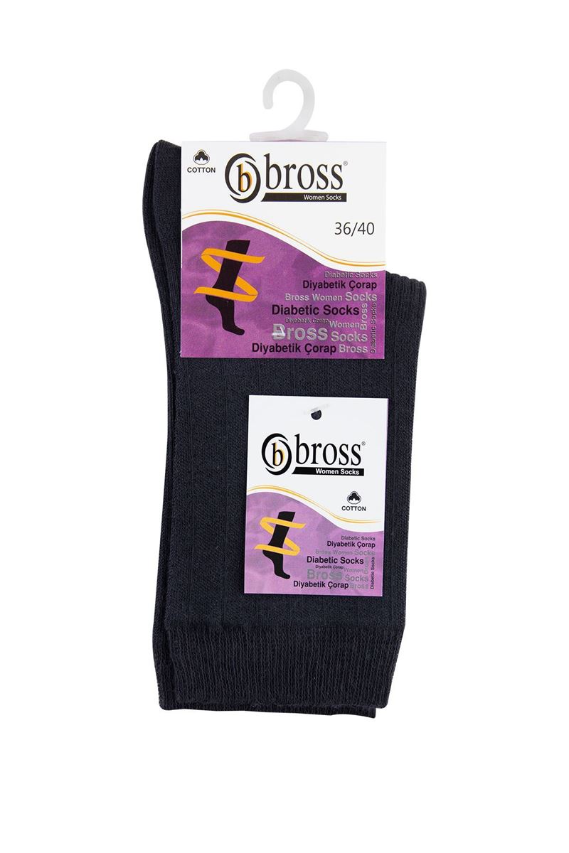 BROSS WOMAN DIABETIC SOCKS SMOKED