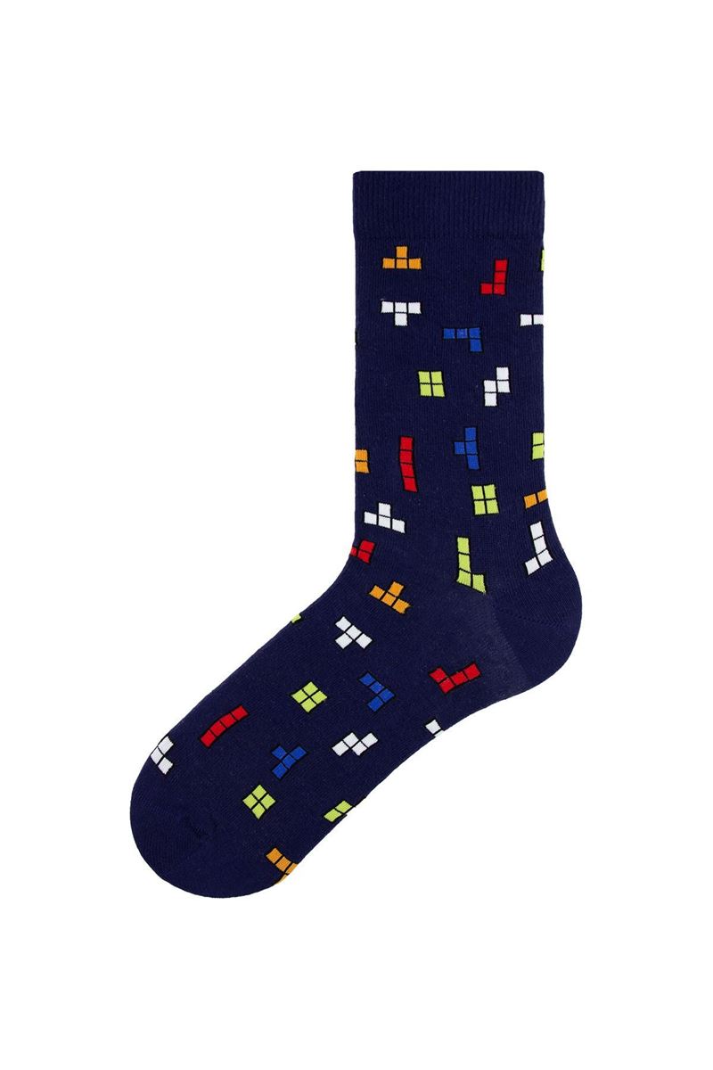 BROSS TETRIS THEMED TEENAGE + MENS SOCKS ( MODEL-7) ASORTY