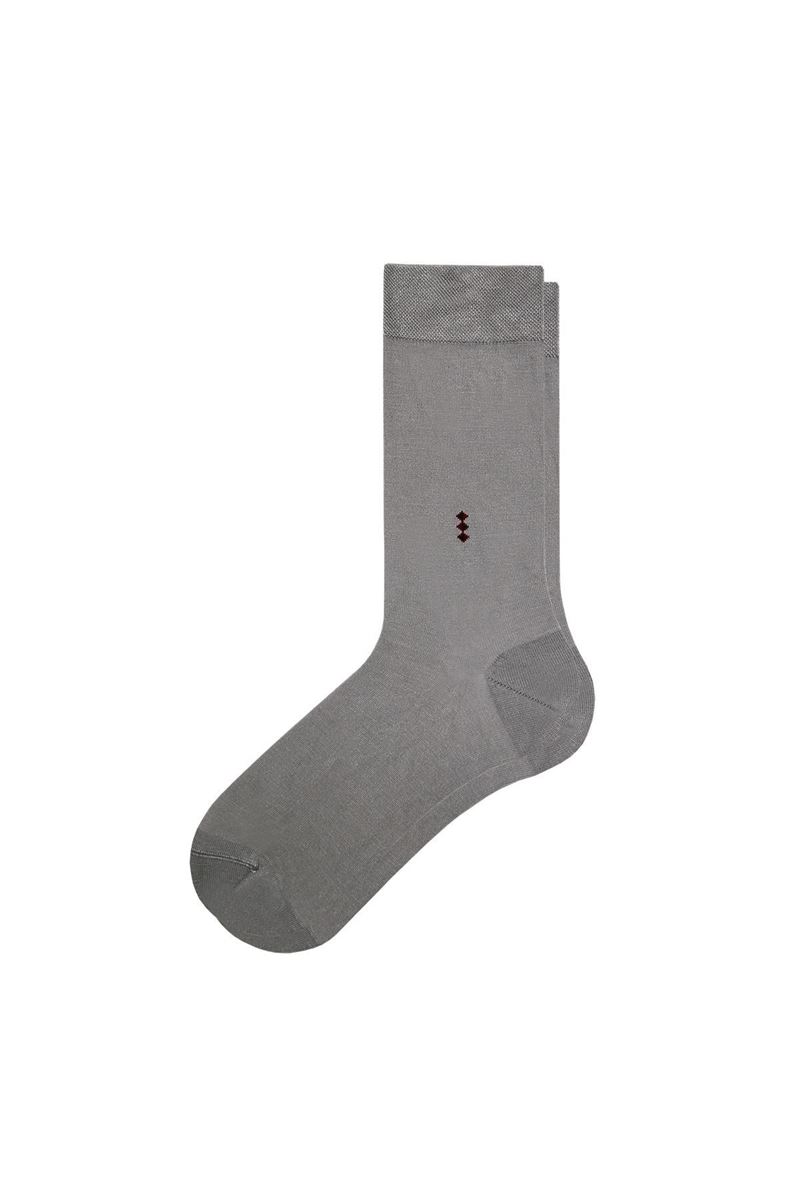 BROSS SUMMER PATTERNED MEN S SOCKS GREY