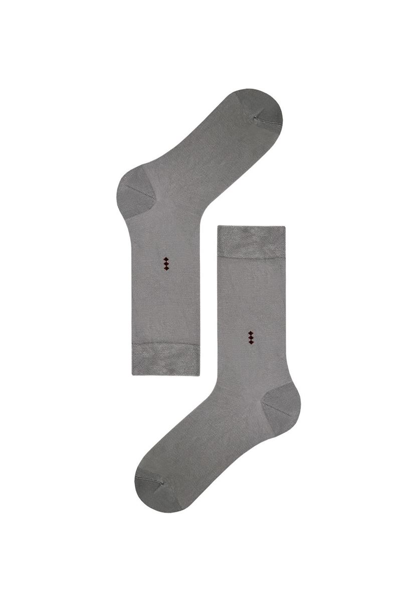 BROSS SUMMER PATTERNED MEN S SOCKS GREY