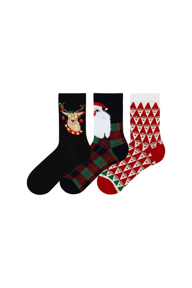 BROSS NEW YEAR THEMED WOMENS SOCKS ASORTY