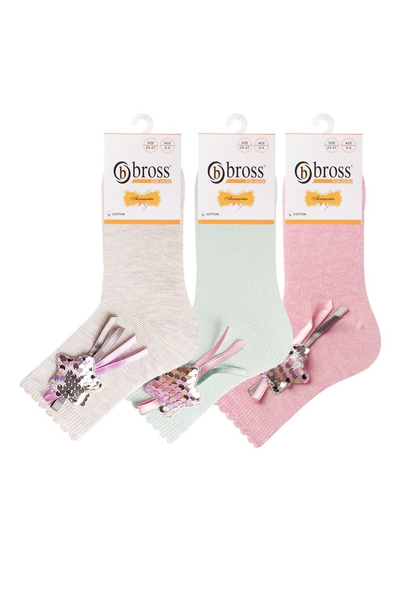 BROSS STAR ACCESSORY GIRLS SOCKS ASORTY