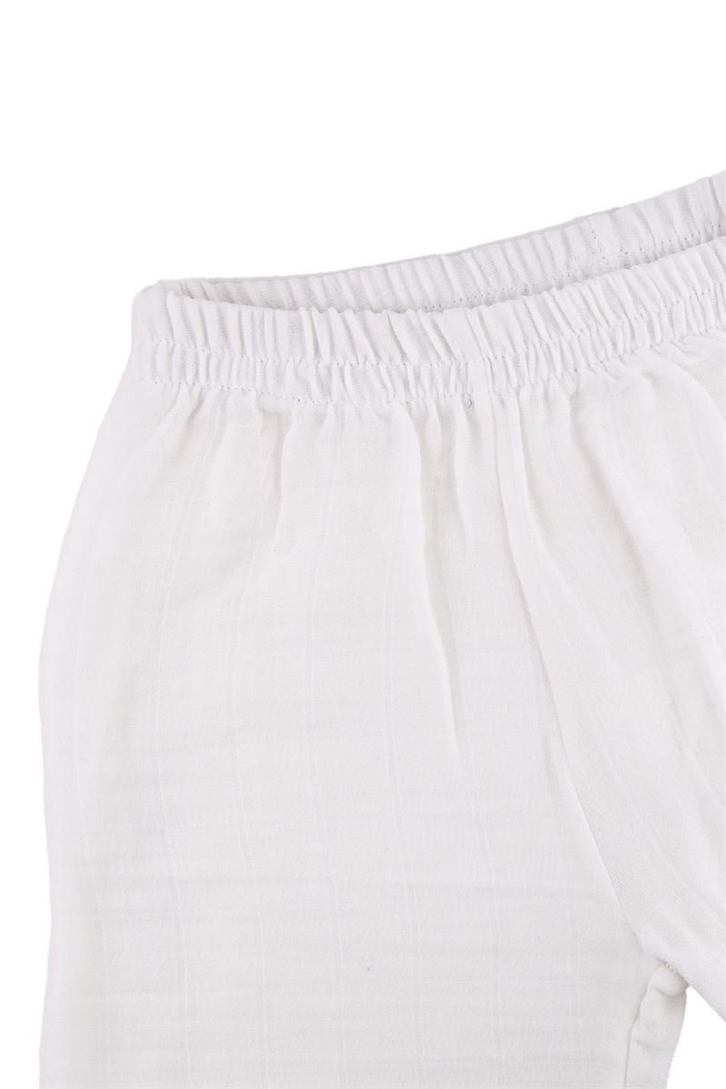 BONDILOLLY KIDS MUSLINE SHORT 100% COTTON WHITE