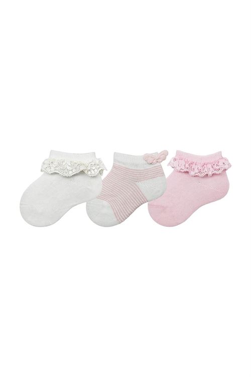 Baby Girls Booties With  Accessory 12