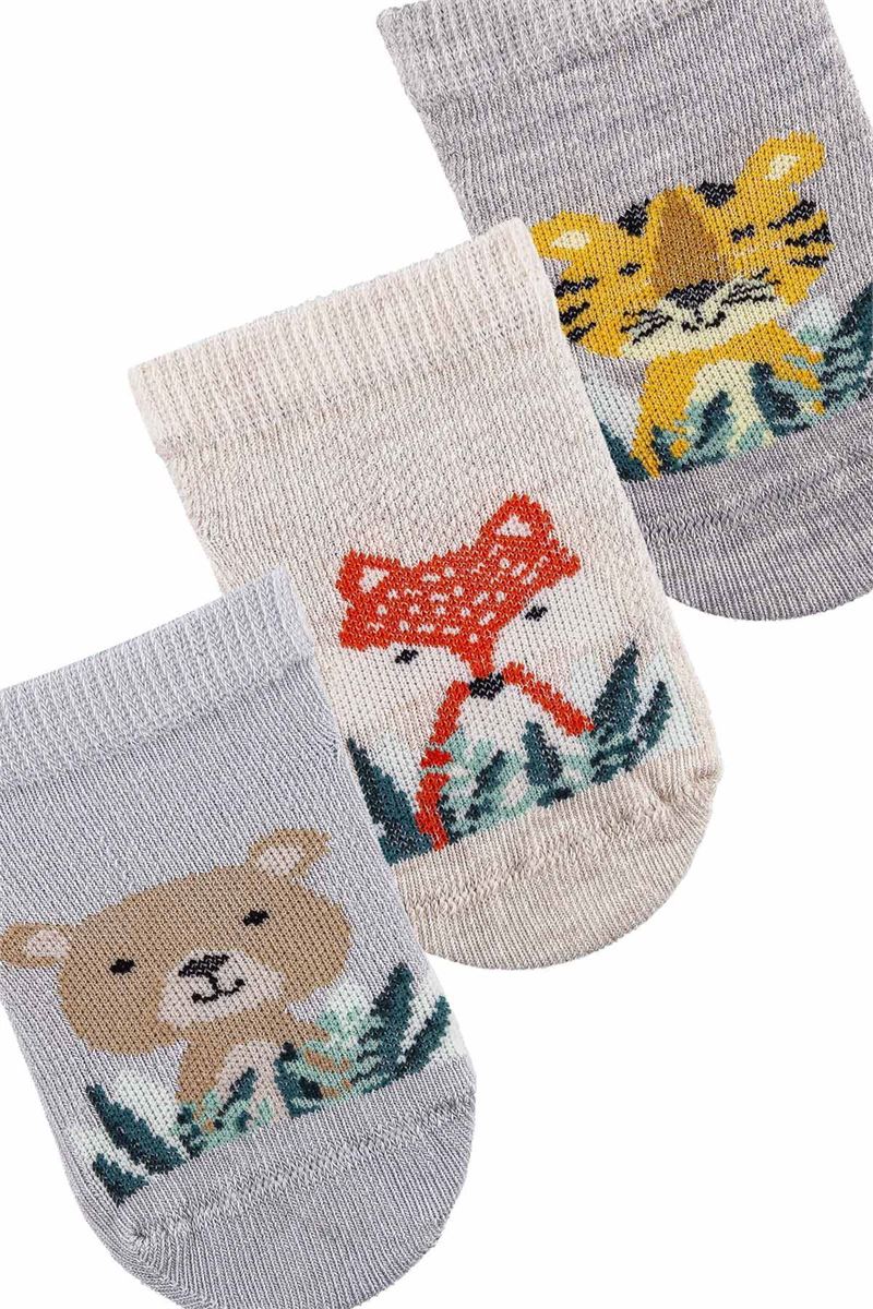 BROSS ANIMALS BABY BOYS BOOTIES SOCKS ASORTY