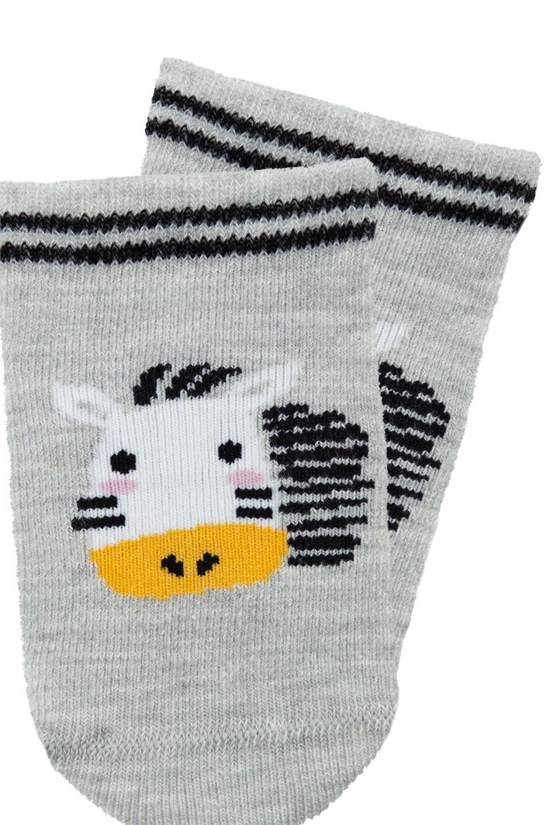 BROSS BABY BOY ANKLE SOCKS ANIMAL PATTERNED ASORTY