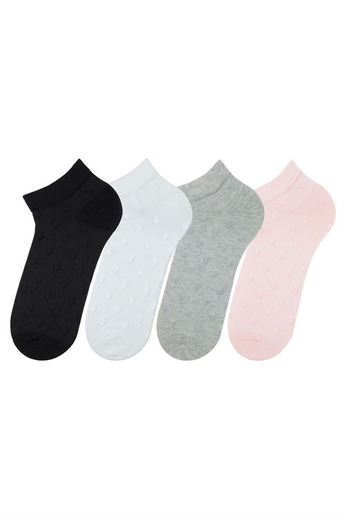 Woman Ankle Socks Bubble Patterned 12