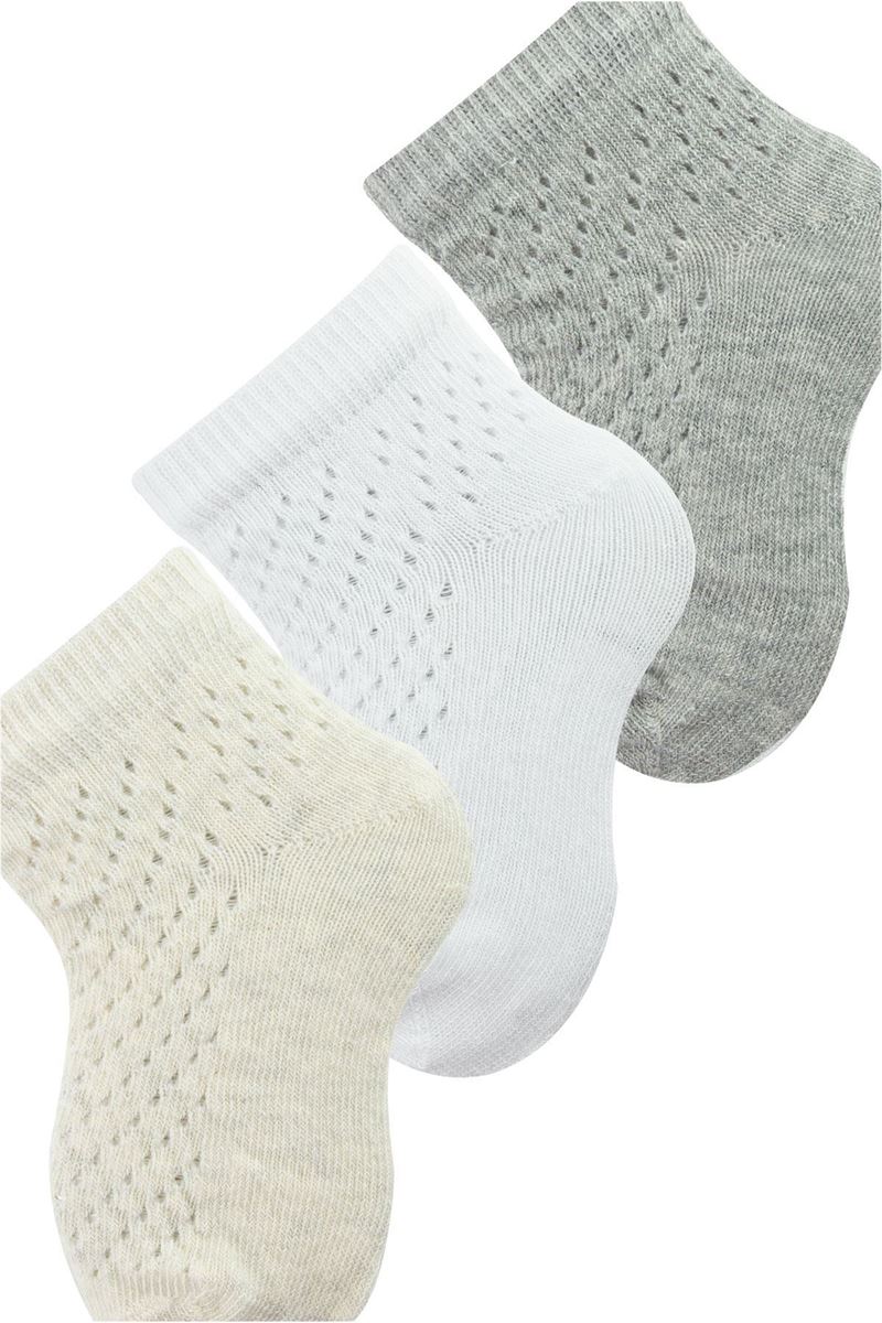 BROSS BABY NETTING CREW SOCKS ASORTY