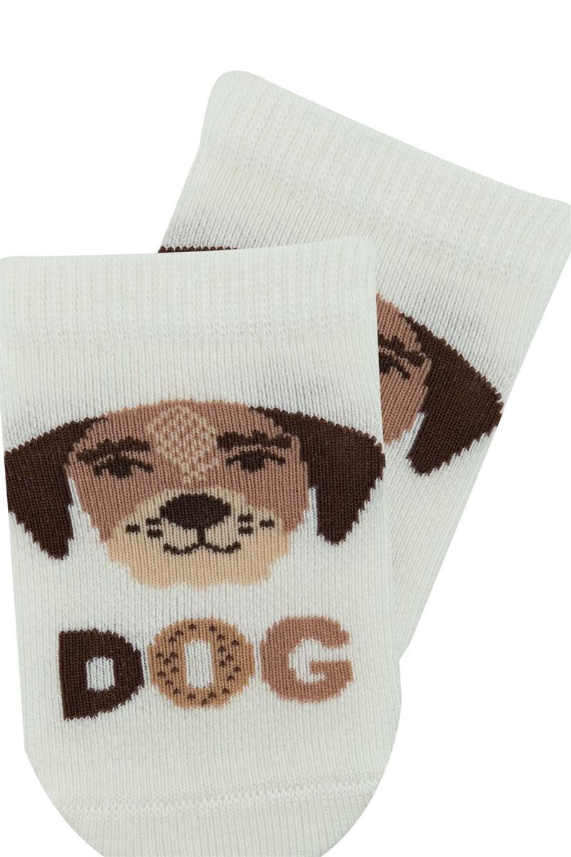 BROSS BABY BOY ANKLE SOCKS DOG PATTERNED ASORTY