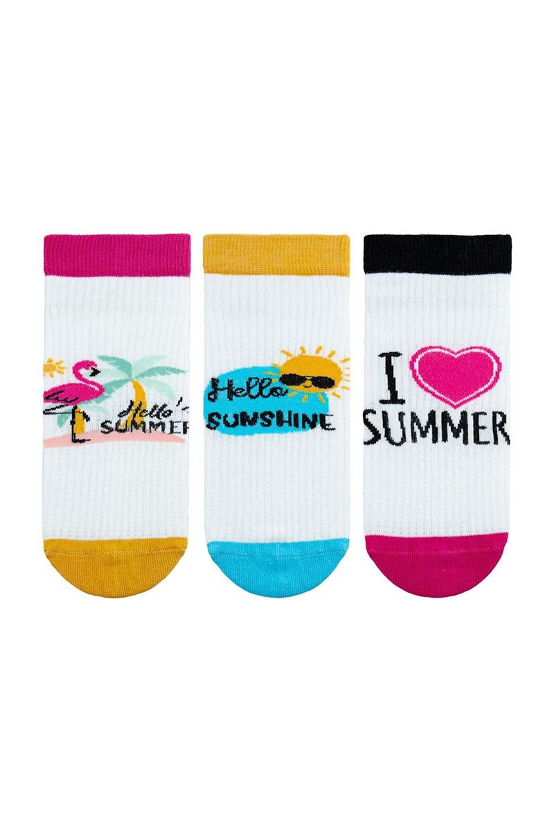 BROSS WOMEN ANKLE SOCKS SUMMER PATTERNED ASORTY