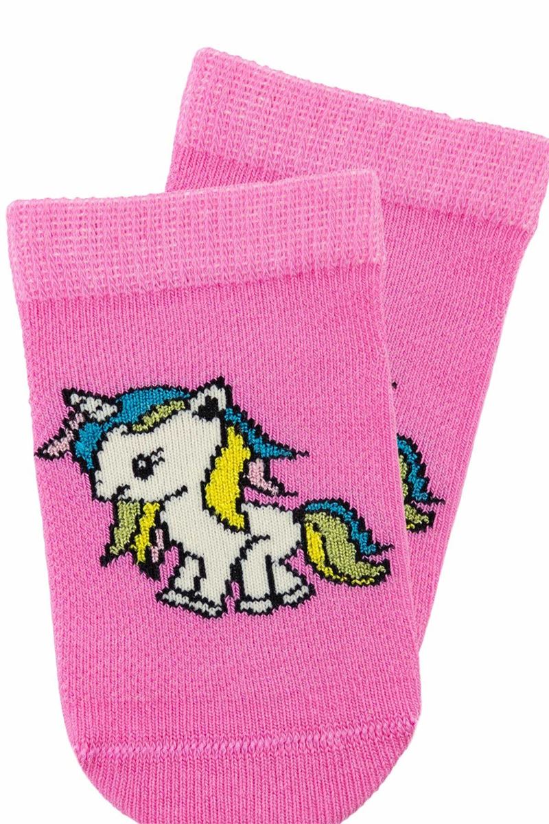 BROSS GIRL ANKLE SOCKS UNICORN PATTERNED ASORTY