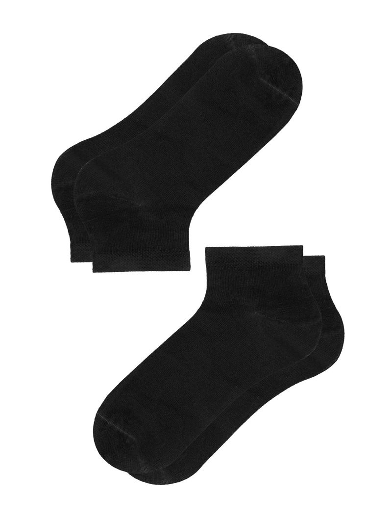 BROSS SIMPLE BAMBOO KIDS  BOOTIES BLACK