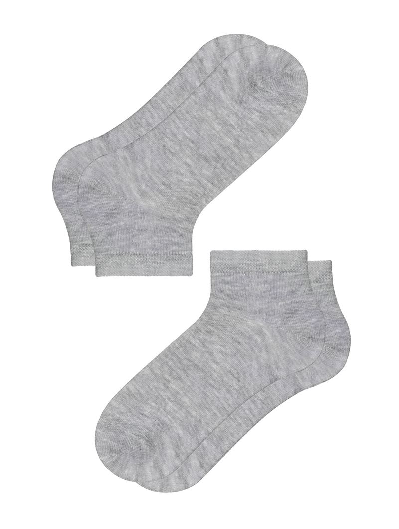 BROSS SIMPLE BAMBOO KIDS  BOOTIES GRAY MELANGE