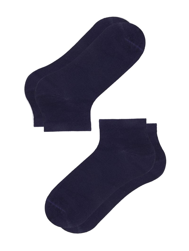 BROSS SIMPLE BAMBOO KIDS  BOOTIES NAVY BLUE