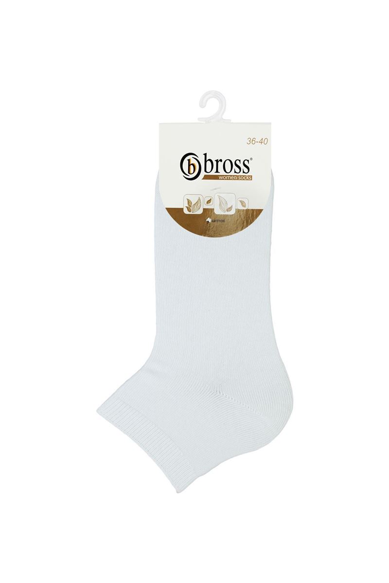 BROSS PLAIN WOMEN SOCKS WHITE