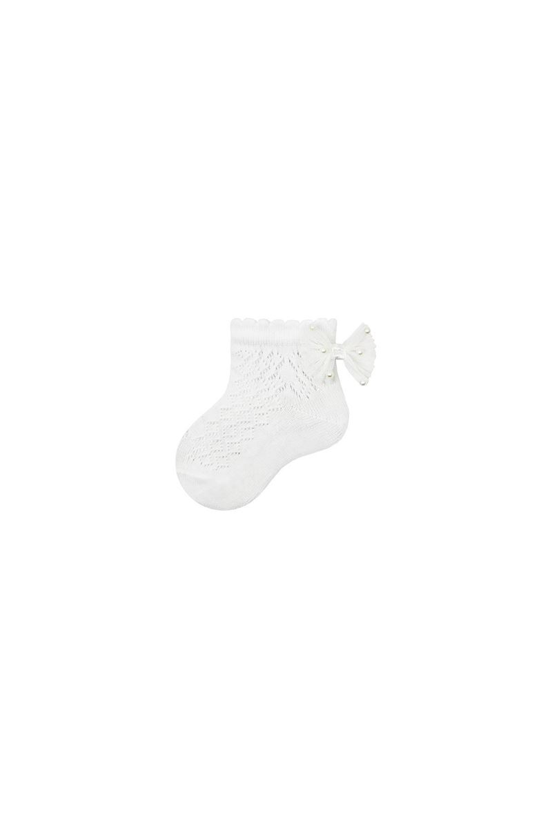 BROSS BABY GIRLS NET BOOTIES WITH DIFFERENT ACCESSORIES WHITE