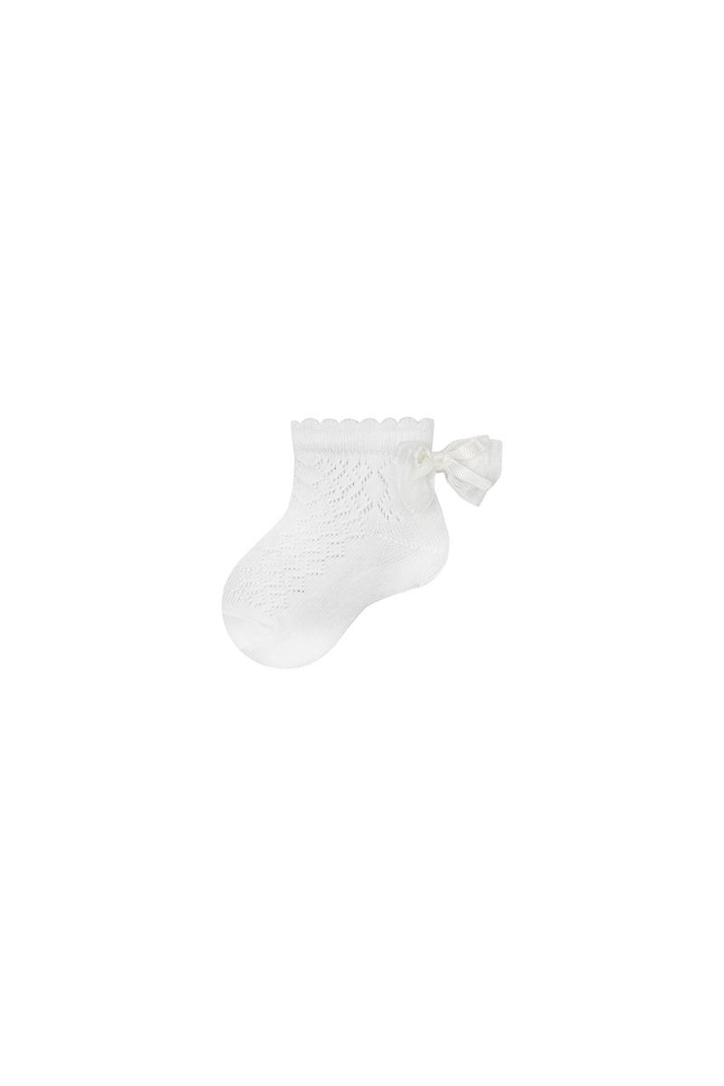 BROSS BABY GIRLS NET BOOTIES WITH DIFFERENT ACCESSORIES WHITE