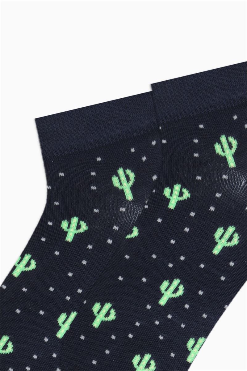 BROSS CACTUS PATTERNED MEN BOOTIES SOCKS ASORTY