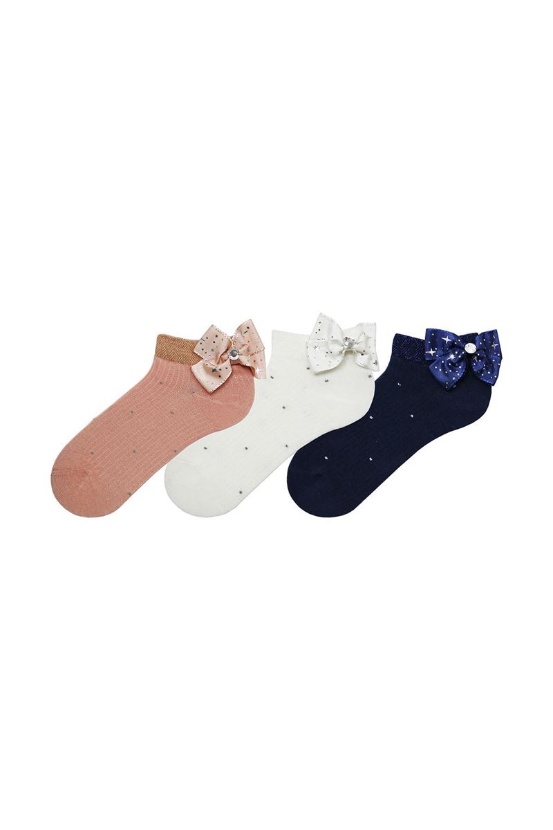 BROSS BABY GIRLS BOOTIES WITH BOWTIE ACCESSORY ASORTY
